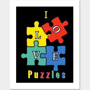 I Love Puzzles Posters and Art